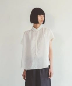 FOG LINEN WORK EUROPE Isla Top WHITE New Arrivals