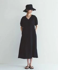 FOG LINEN WORK EUROPE New Arrivals ELIZA Dress NUIT