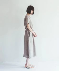 FOG LINEN WORK EUROPE 【new】DAISY Dress Natural 10 FOG LINEN WORK EUROPE 【new】DAISY Dress Natural