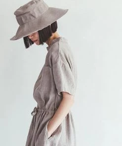 FOG LINEN WORK EUROPE 【new】DAISY Dress Natural 12 FOG LINEN WORK EUROPE 【new】DAISY Dress Natural