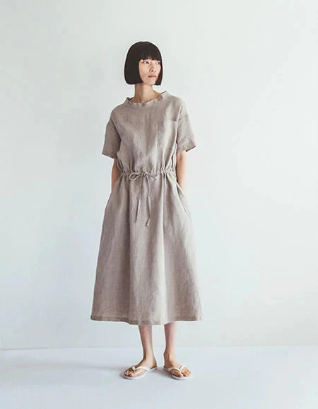 FOG LINEN WORK EUROPE 【new】DAISY Dress Natural 6 FOG LINEN WORK EUROPE 【new】DAISY Dress Natural