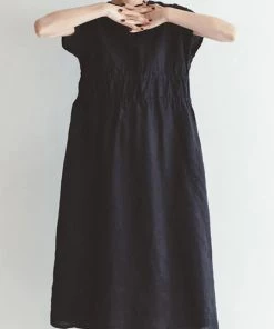 FOG LINEN WORK EUROPE Audrey Dress Black