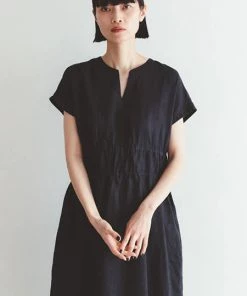 FOG LINEN WORK EUROPE Audrey Dress Black