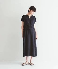 FOG LINEN WORK EUROPE Audrey Dress Black