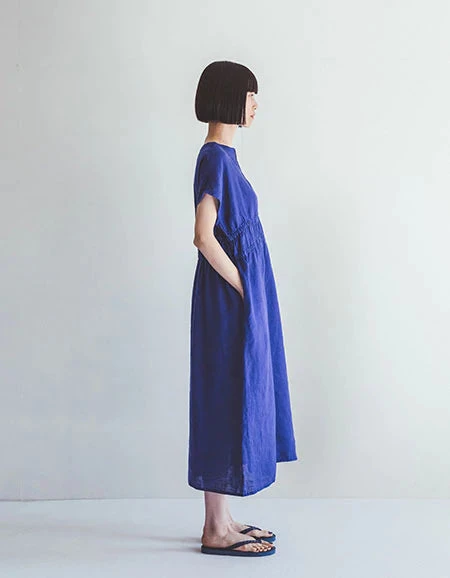 FOG LINEN WORK EUROPE Audrey Dress Iris 4 FOG LINEN WORK EUROPE Audrey Dress Iris