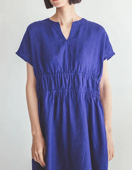 FOG LINEN WORK EUROPE Audrey Dress Iris 5 FOG LINEN WORK EUROPE Audrey Dress Iris