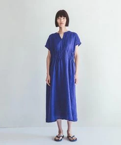 FOG LINEN WORK EUROPE Audrey Dress Iris