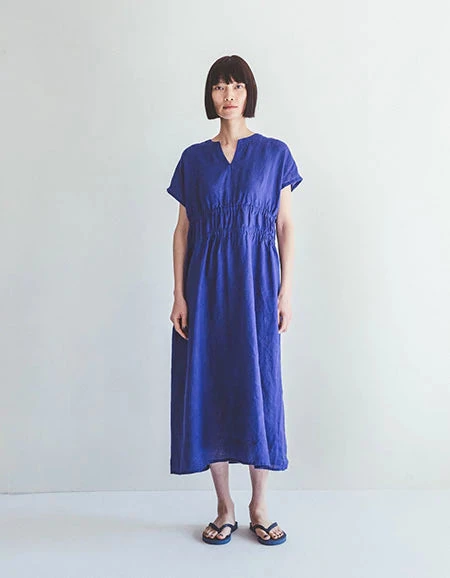 FOG LINEN WORK EUROPE Audrey Dress Iris 3 FOG LINEN WORK EUROPE Audrey Dress Iris