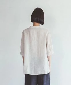 FOG LINEN WORK EUROPE 【new】Phoebe Top Ecru Beige