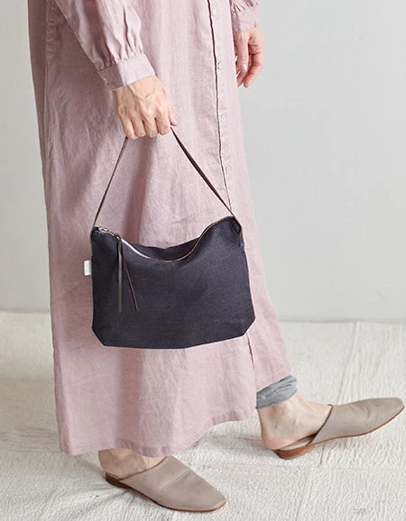Fog Linen Work Accessories 【Restocked】Abby Bag Graphite 4 Fog Linen Work Accessories 【Restocked】Abby Bag Graphite