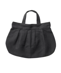 Fog Linen Work Anne Round Bag Graphite