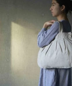 Fog Linen Work Accessories Anne Round Bag Natural