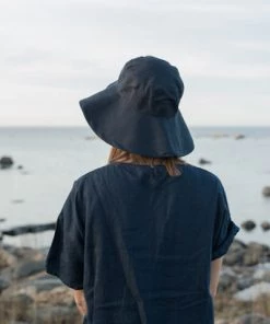 Fog Linen Work Accessories Loge Linen Hat Nuit