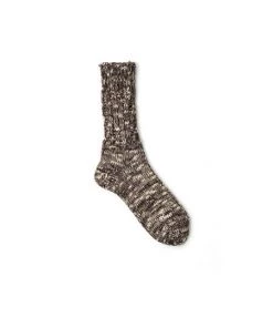 Fog Linen Work Accessories Linen-Cotton Socks Brown