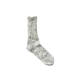 Fog Linen Work Linen-Cotton Socks Moon Grey