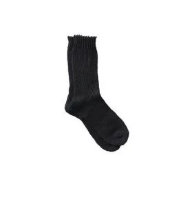 Fog Linen Work Thick Linen Socks Black Accessories