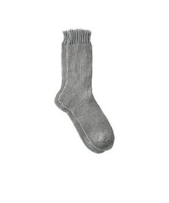 Fog Linen Work Thick Linen Socks Grey