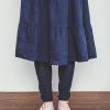 Fog Linen Work Linen Leggings Navy Accessories
