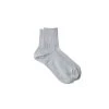 Fog Linen Work Linen Rib Socks Grey