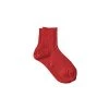 Fog Linen Work Accessories Linen Rib Socks Red