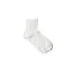 Fog Linen Work Accessories Linen Rib Socks White