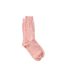 Fog Linen Work Accessories 【Restocked】Linen Socks Coral Pink