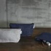 Fog Linen Work Romy Pouch M Denim Blue