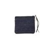 Fog Linen Work Accessories Canna Pouch Navy Pin Stripe Medium