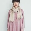 Fog Linen Work Scarves & Hats Roserie Scarf Ivoire
