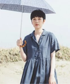 FOG LINEN WORK EUROPE Maybelle Dress Ardoise Women's Clothing