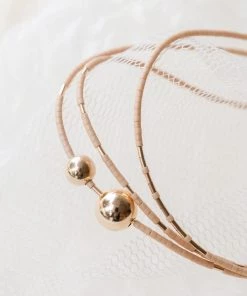 Abacus Row Hati Bracelet, Peach Accessories