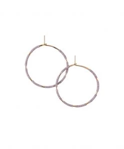 Abacus Row Accessories Callisto Hoops, Wisteria