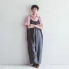 FOG LINEN WORK EUROPE Sarah Salopette Acier Women's Clothing 2 FOG LINEN WORK EUROPE Sarah Salopette Acier Women's Clothing