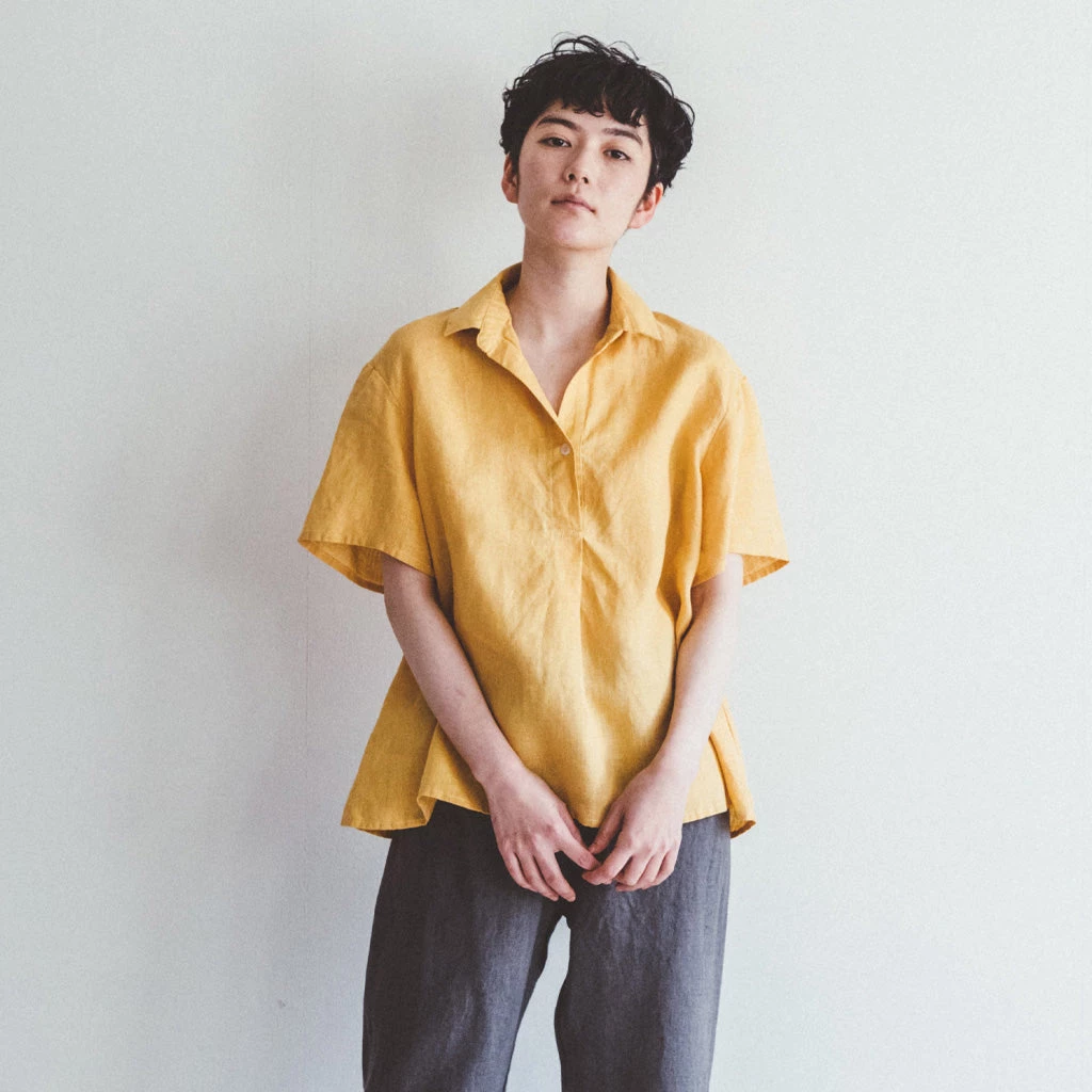 FOG LINEN WORK EUROPE Sasha Top Mais Women's Clothing 4 FOG LINEN WORK EUROPE Sasha Top Mais Women's Clothing