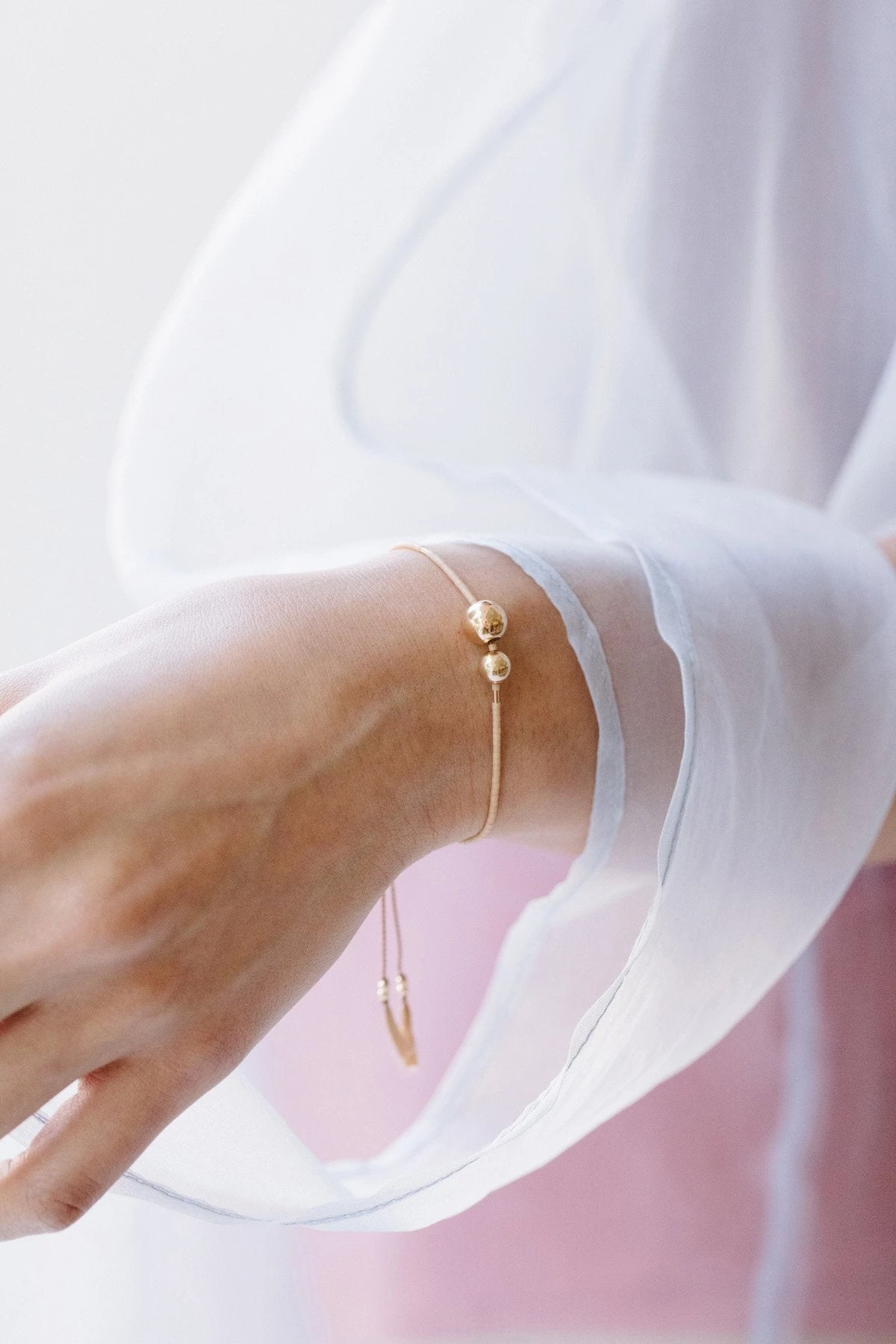 Abacus Row Hati Bracelet, Peach Accessories 7 Abacus Row Hati Bracelet, Peach Accessories