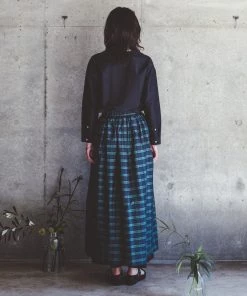FOG LINEN WORK EUROPE Velma Skirt Tartan Check
