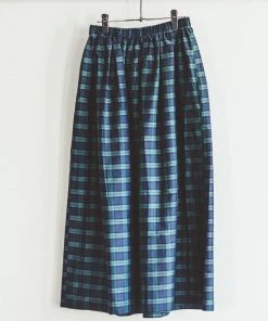 FOG LINEN WORK EUROPE Velma Skirt Tartan Check
