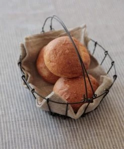 Fog Linen Work Oval Basket