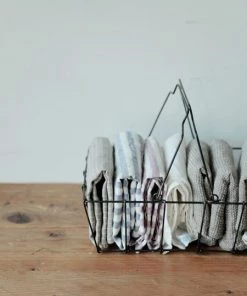 Fog Linen Work Kitchen Accessories Grocery Basket Medium