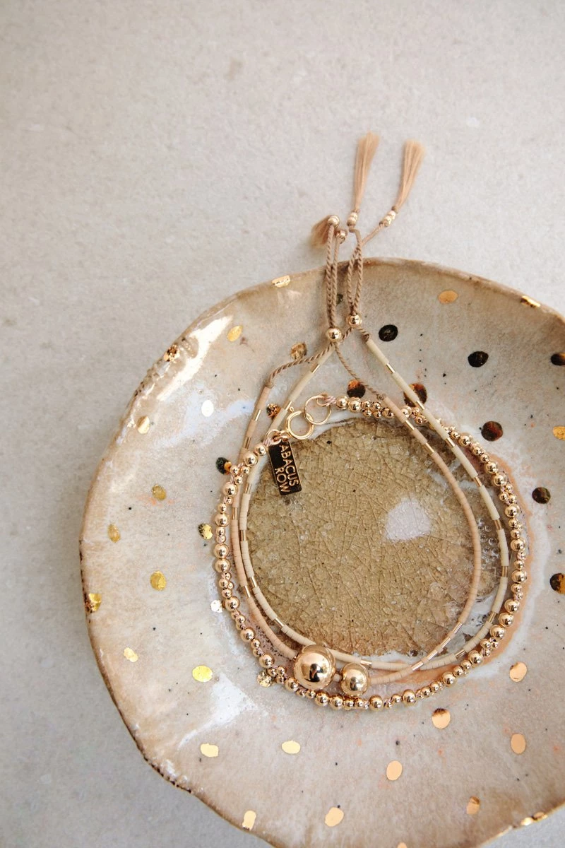 Abacus Row Hati Bracelet, Peach Accessories 5 Abacus Row Hati Bracelet, Peach Accessories