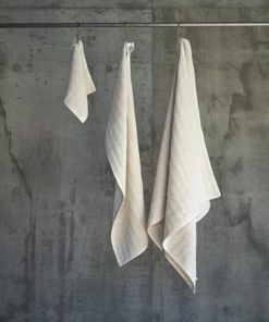 FOG LINEN WORK EUROPE Bed & Bath Herringbone Cotton Towel S