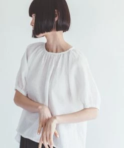 FOG LINEN WORK EUROPE 【Restocked】Elsie Top WHITE