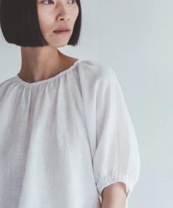 FOG LINEN WORK EUROPE 【Restocked】Elsie Top WHITE