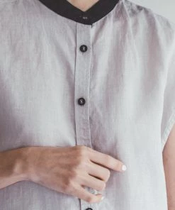 FOG LINEN WORK EUROPE Sienna Top ALBATRE