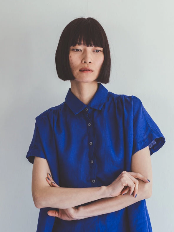 FOG LINEN WORK EUROPE New Arrivals Isla Top IRIS 8 FOG LINEN WORK EUROPE New Arrivals Isla Top IRIS