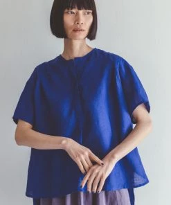 FOG LINEN WORK EUROPE New Arrivals Macey Top IRIS