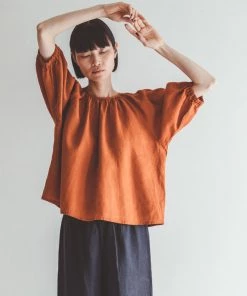FOG LINEN WORK EUROPE Elsie Top PRALIN