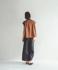 FOG LINEN WORK EUROPE New Arrivals Sienna Top NOISETTE