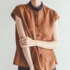 FOG LINEN WORK EUROPE New Arrivals Sienna Top NOISETTE