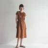 FOG LINEN WORK EUROPE ELEANOR Dress Noisette